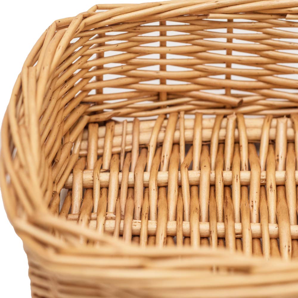 HDKJ rectangle small wicker basket classroom use, perfect for pencils and small items.