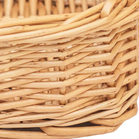 HDKJ rectangle small wicker basket snacks on a tray, convenient and tidy.