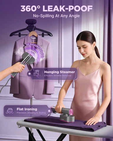 HeaBoom ceramic heat plate smooths fabrics with steady steam