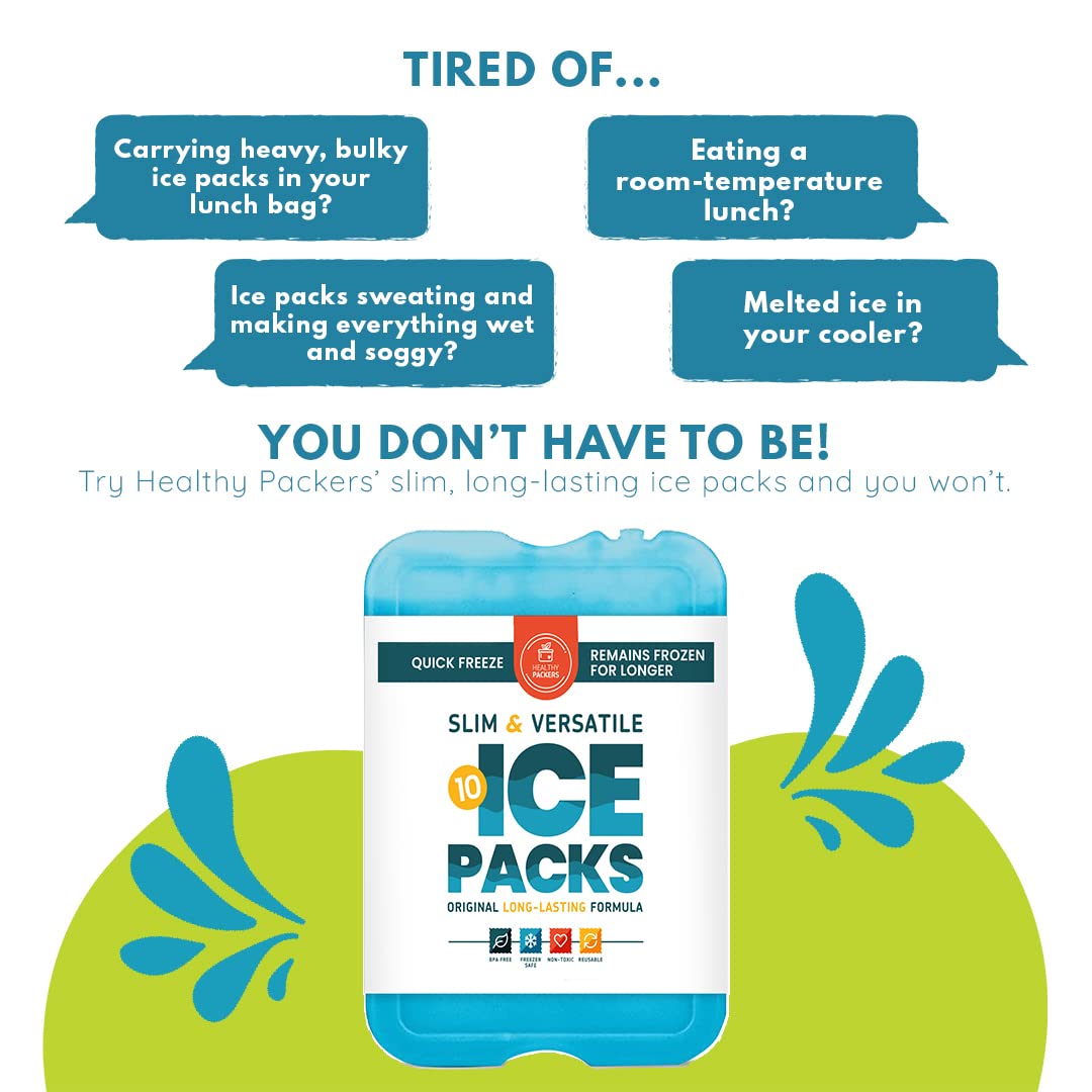 Healthy Packers school lunchbox ice pack keeping drinks cold for students