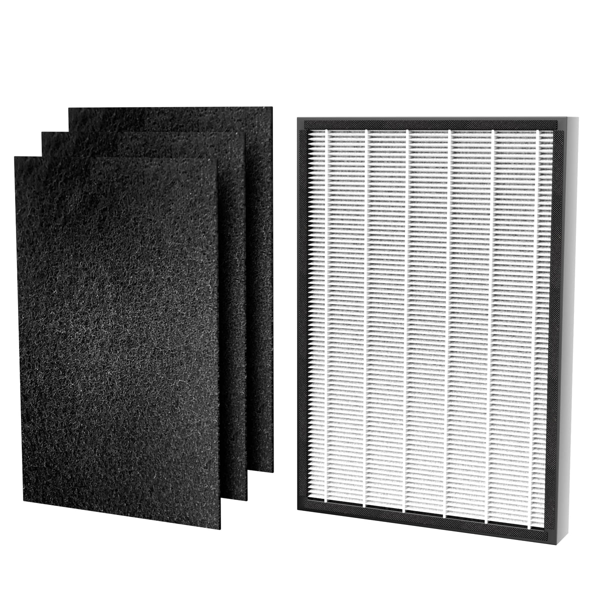 HEAPETS MPHELW-P339 pre-filter attached captures pet hair and reduces airborne fibers