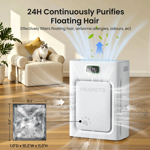 HEAPETS P358 activated carbon odor removal for pets.