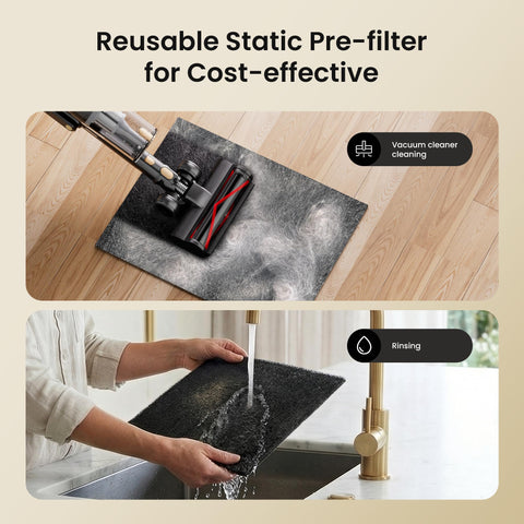 HEAPETS P358 PM2.5 display for real-time air quality.
