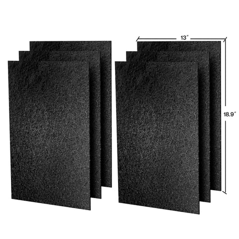 HEAPETS six-pack pre-filters ready for replacement on HEAPETS P339