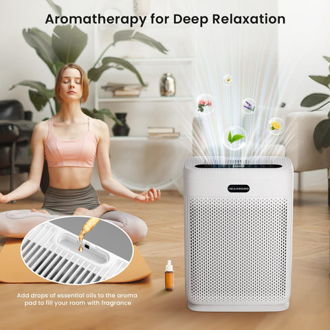 HEARBOBO PM2.5 sensor shows real-time air quality for informed adjustments