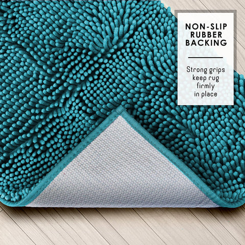 Quick-dry surface helps reduce moisture after showers.