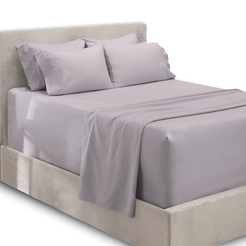 Hearth and Harbor extra deep pocket queen fitted lavender sheets fit tall mattresses securely.