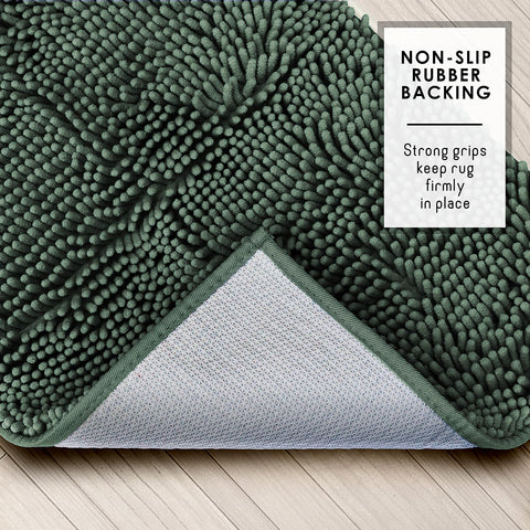 Hearth & Harbor machine-washable rug for easy cold-cycle cleaning.