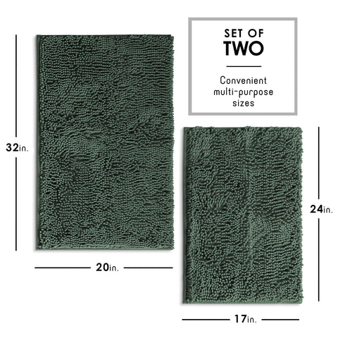 Hearth & Harbor plush loft chenille rug surface feels soft.