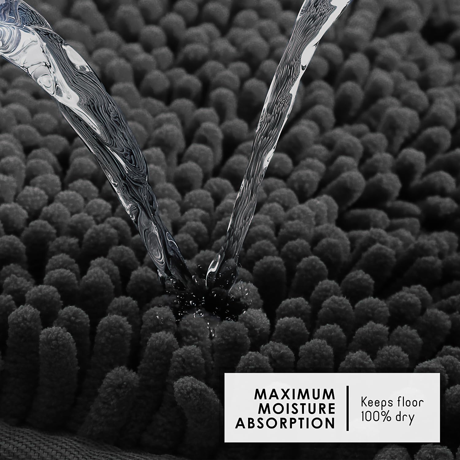 Hearth & Harbor machine-washable chenille rug for easy care