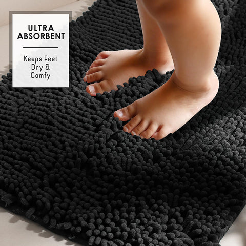Hearth & Harbor quick-dry chenille rug dries moisture fast after showers