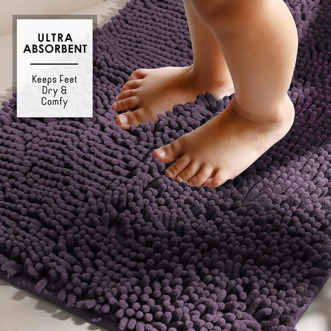 Hearth & Harbor chenille rug highlights quick-dry surface after showers
