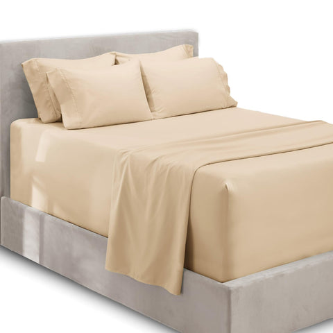 Hearth & Harbor queen deep-pocket fitted sheet ready for deep mattresses