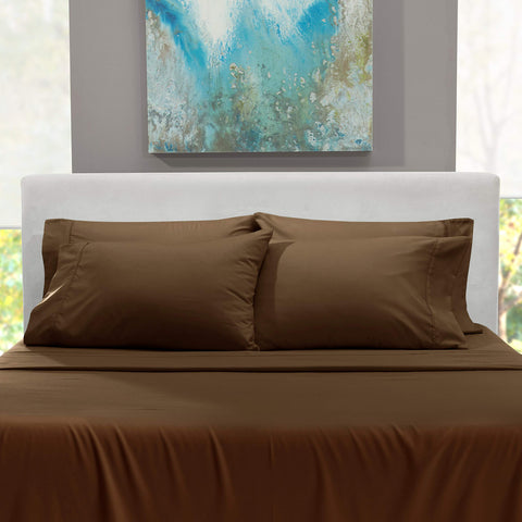 Hearth & Harbor bedding on bed highlighting hotel-like softness and easy care