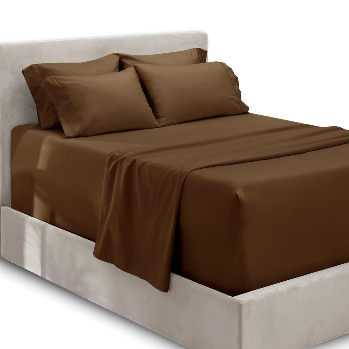 Hearth & Harbor extra deep pocket king fitted sheet 78x80 providing secure fit for tall mattresses