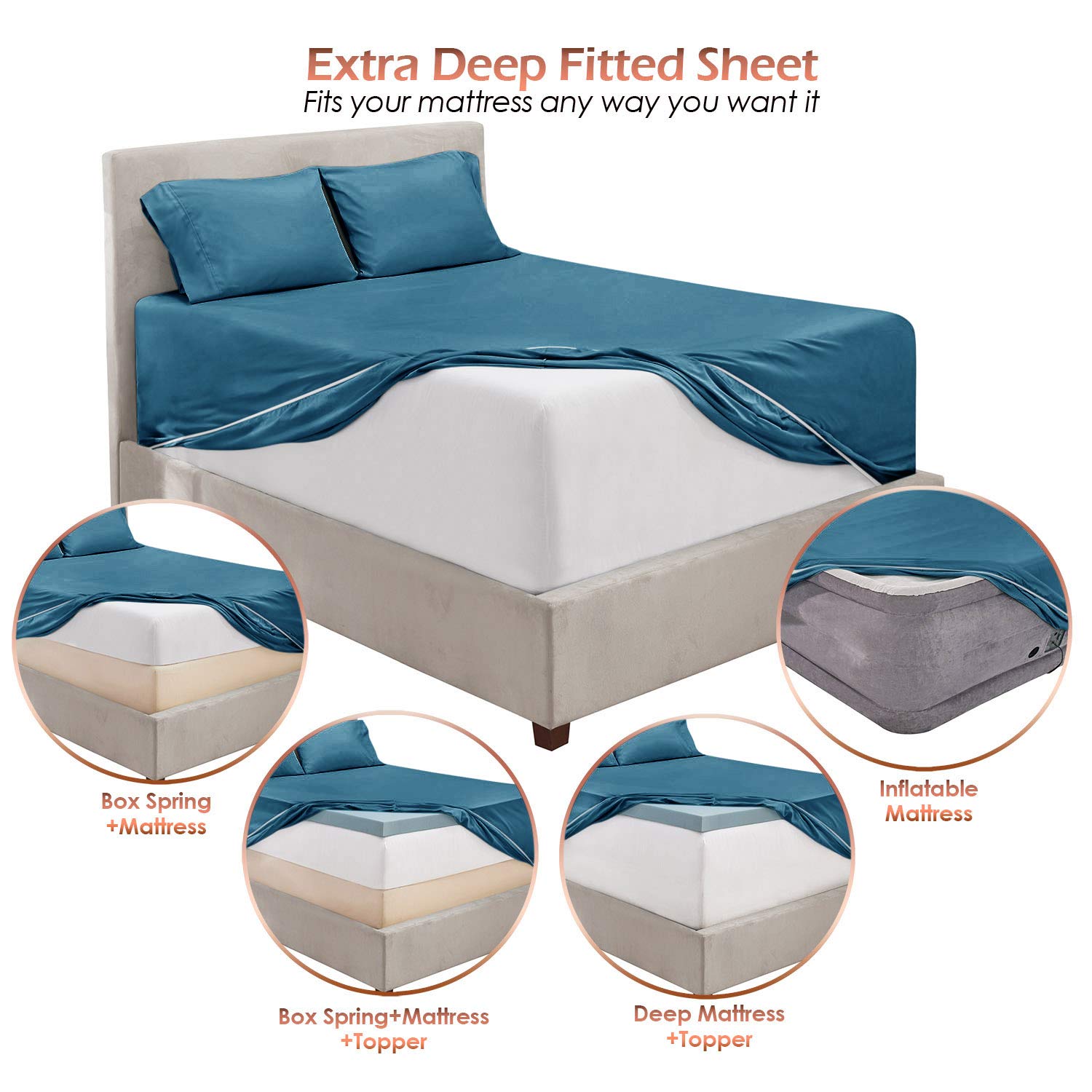 Hearth & Harbor pillow case edge and seams for durable everyday use.