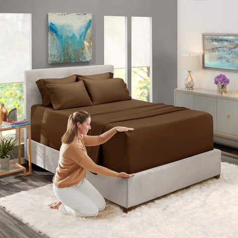 Hearth & Harbor king pillow cases 20x40 showing ample room for pillows