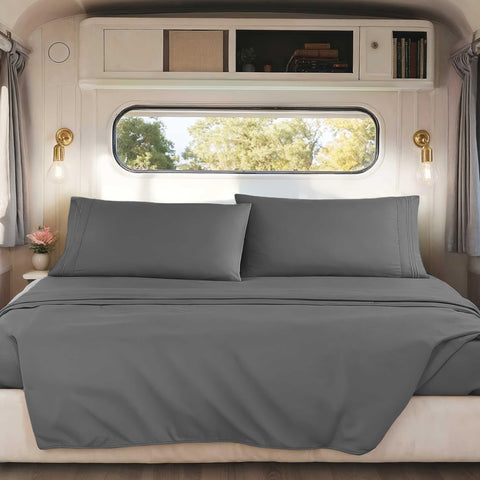 Hearth & Harbor microfiber close-up; double-brushed softness enhances travel comfort.