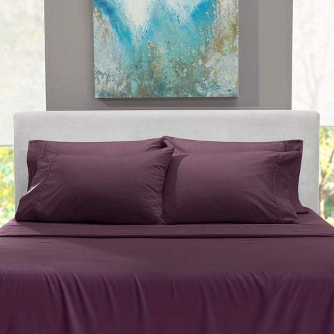 Hearth & Harbor wrinkle-resistant fabric closeup suggests easy maintenance and tidy bedding