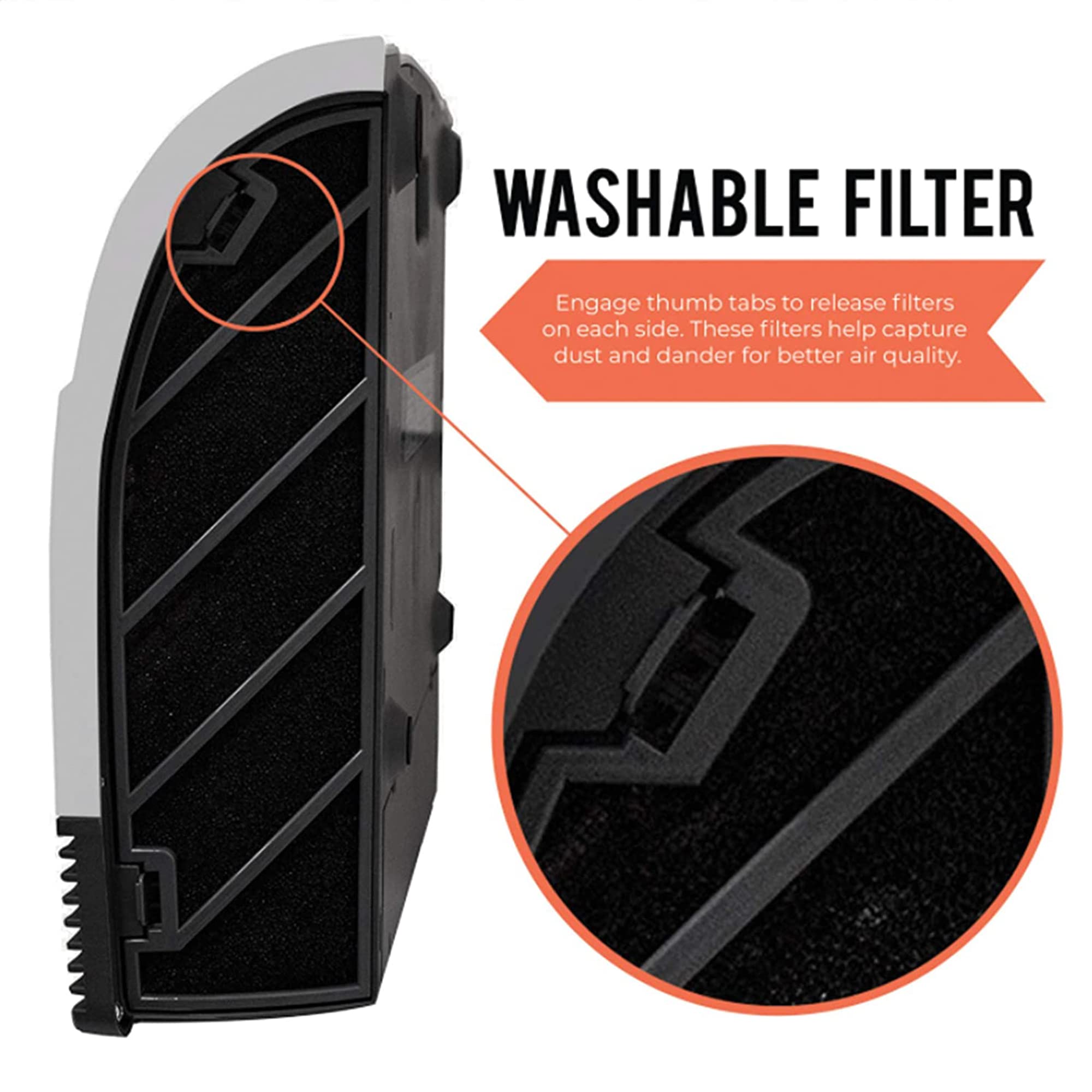 Heat Storm cord hidden design keeps outlets tidy and room uncluttered.