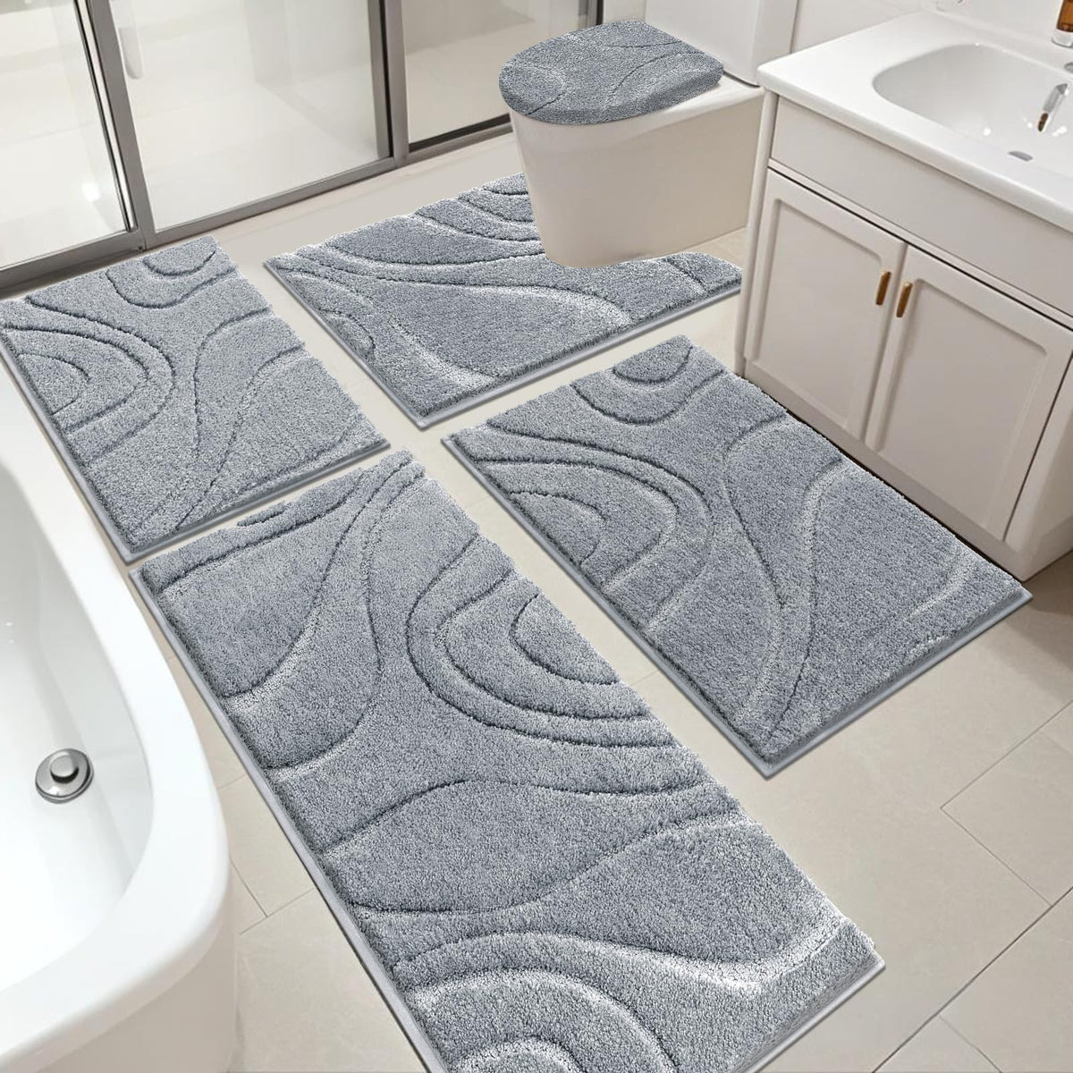 HEBE RUGS bath mat 20x48 cushions feet after shower and keeps floors dry