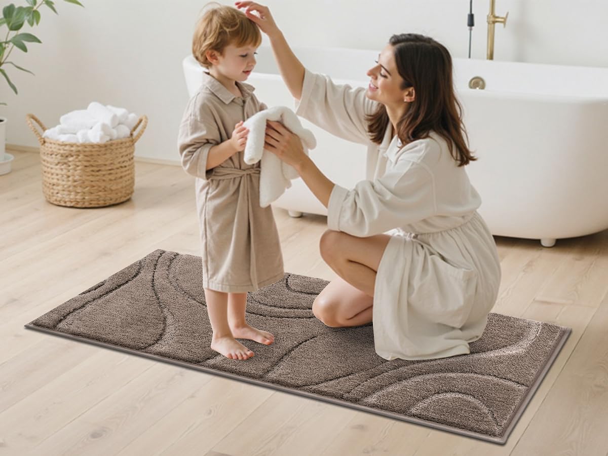 HEBE RUGS coffee machine-washable mats for easy cleaning
