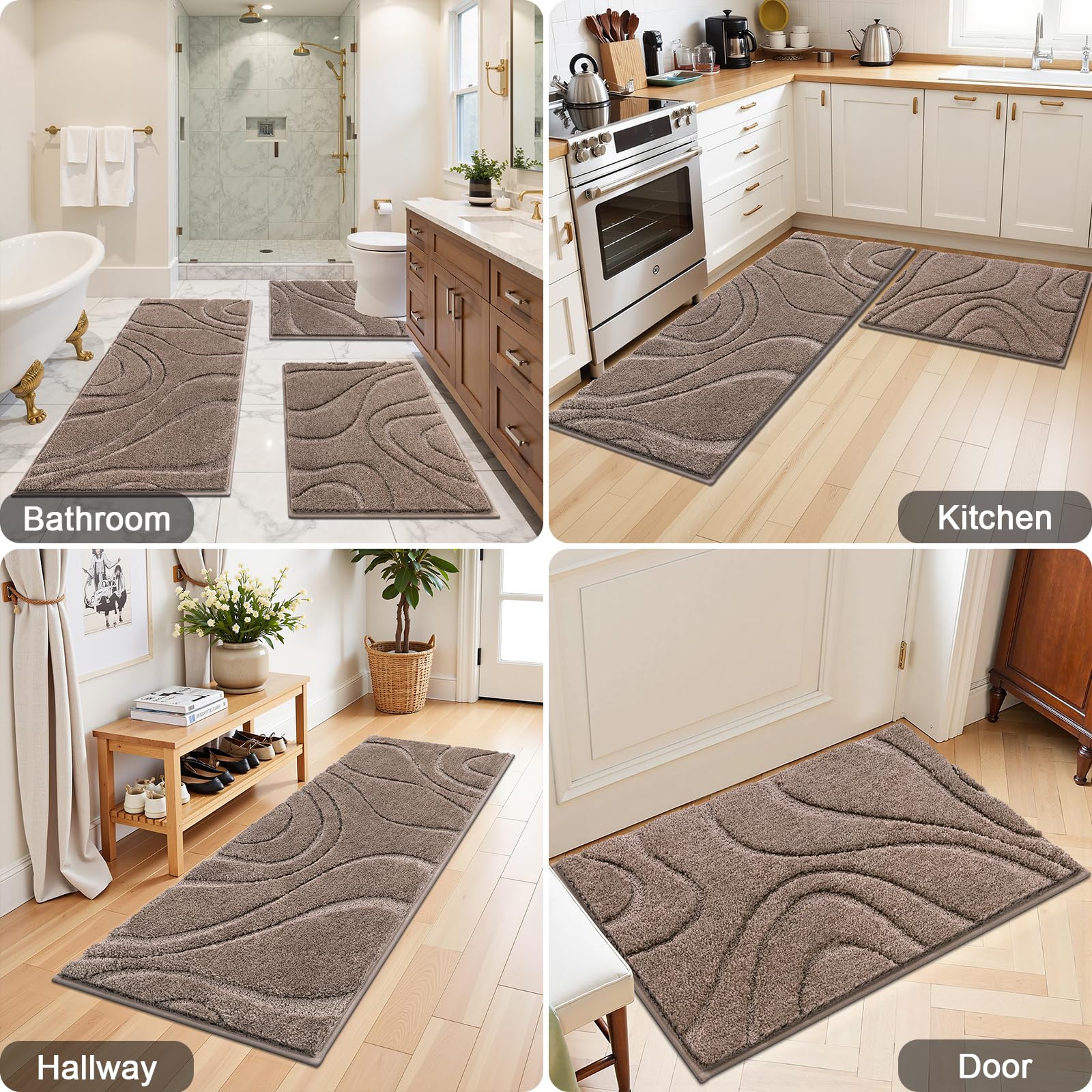 HEBE RUGS coffee quick-drying mats stay fresh longer