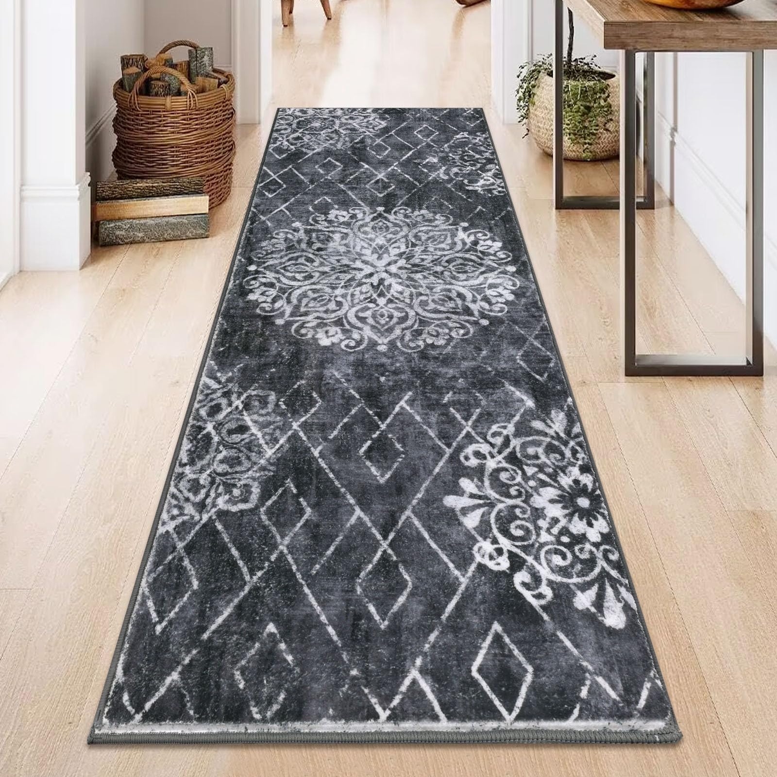 HEBE RUGS entryway laundry room rug suited for daily use.