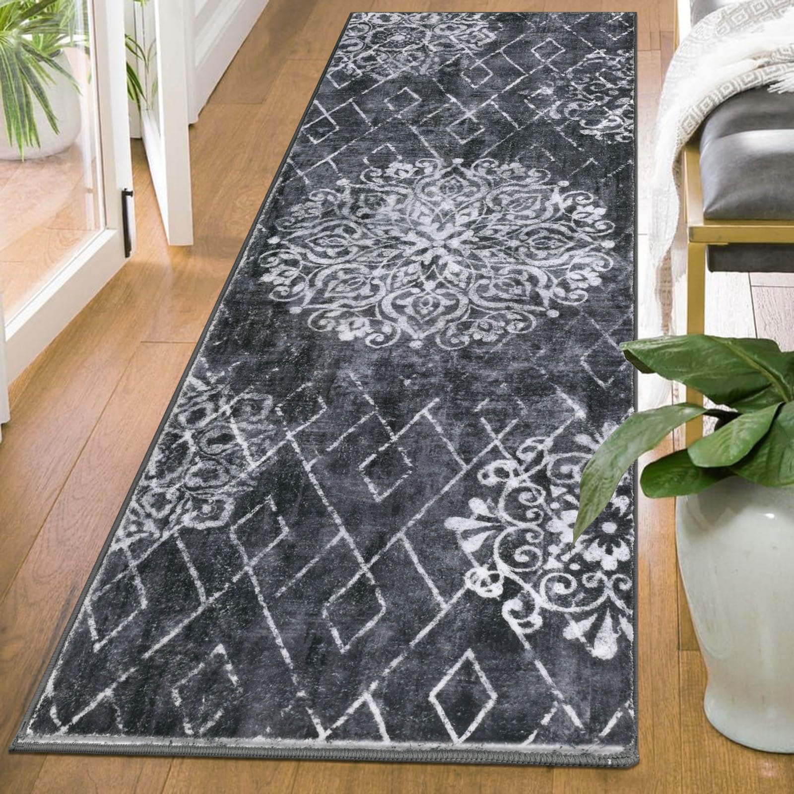 HEBE RUGS plush underfoot feel that feels inviting and comfortable.