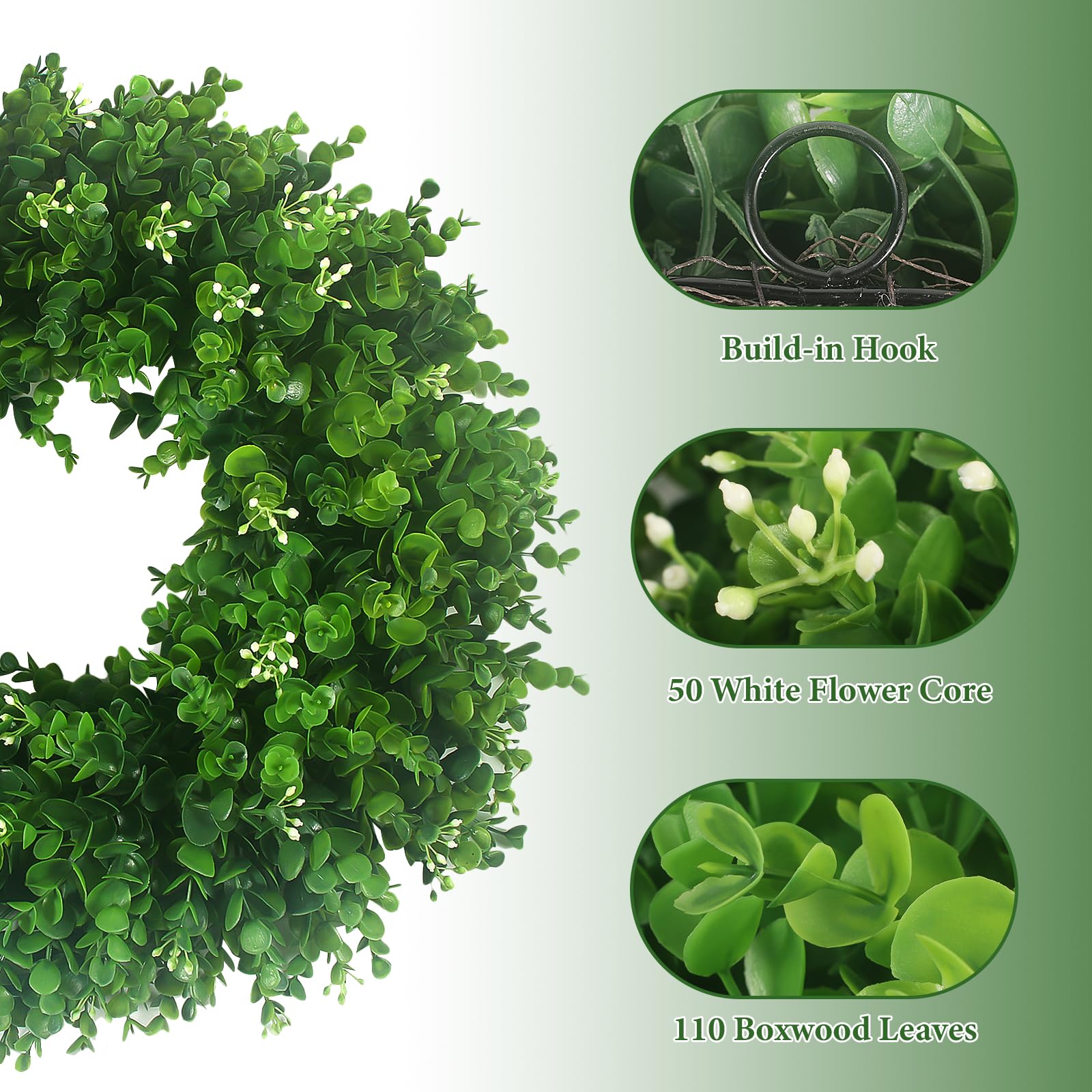 Close up of Hecaty leaf texture showing lifelike detail and UV resistance
