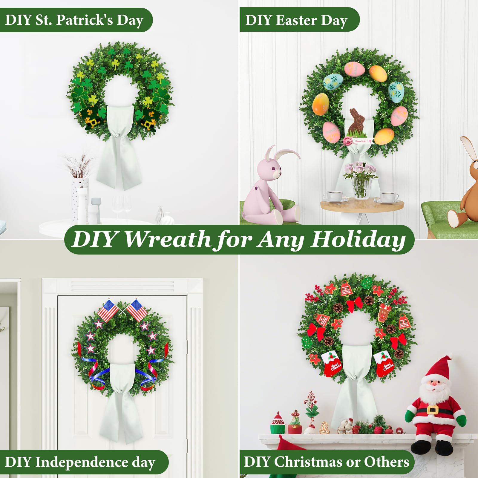 Room decor setup featuring the Hecaty wreath for indoor style