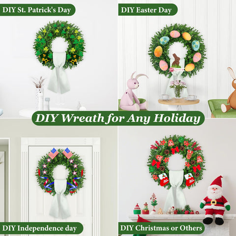 Room decor setup featuring the Hecaty wreath for indoor style
