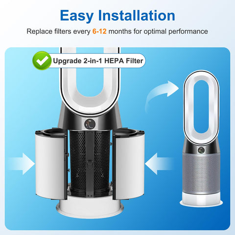 One-pack Hechuang filter with brush for Dyson upgrades facilitates quick replacements.