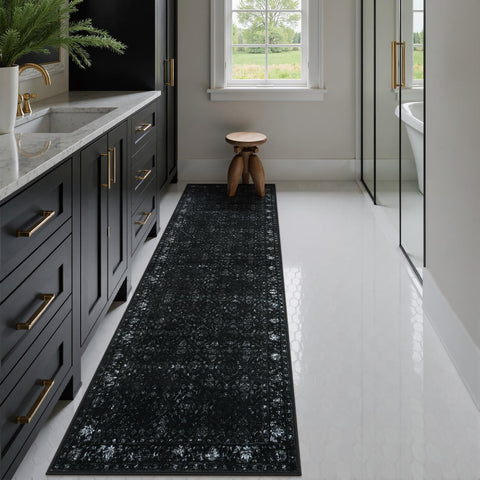 Hedlive foldable hallway rug ships flat with minimal creases.