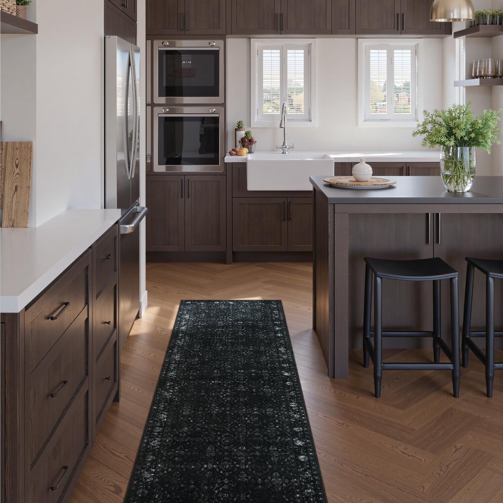 Hedlive kid and pet friendly rug remains tidy after spills.