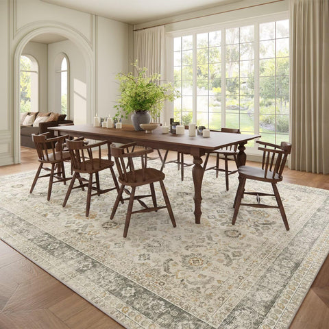 Hedwior rug features soft cushioning for comfortable steps