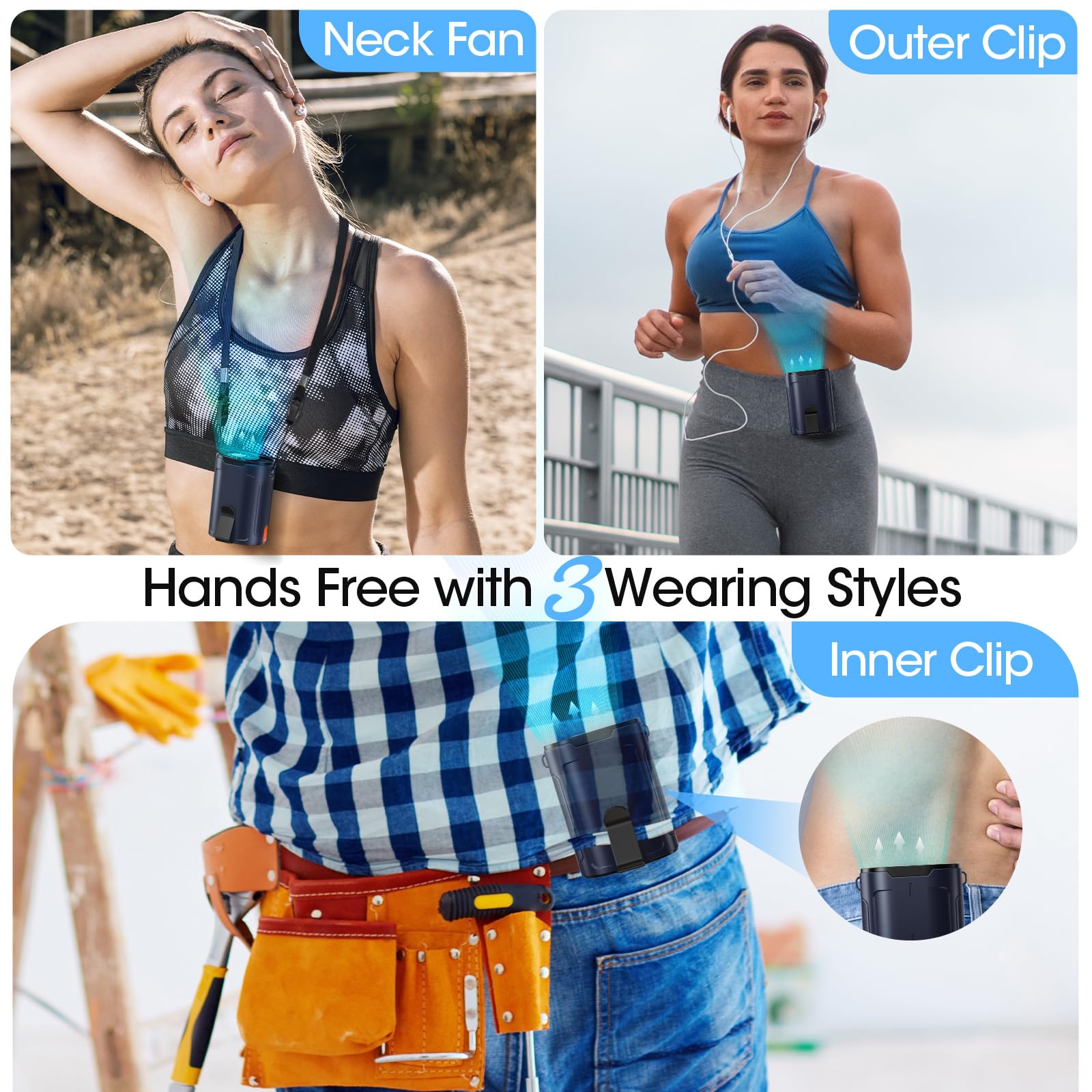 Heelkl handheld mode for flexible cooling on the go