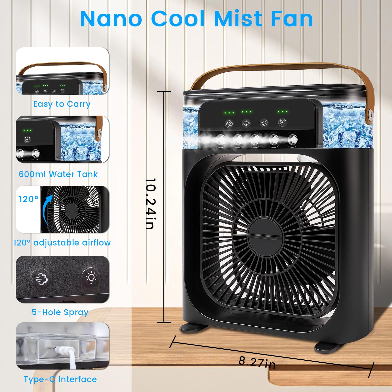 HEEYCEM 600ml tank enables long, interruption-free cooling sessions.