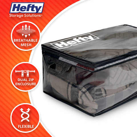 Hefty bag with adjustable shoulder straps for versatile, comfortable carrying
