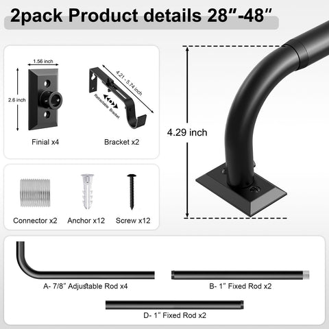 Hei! Dear included brackets and screws simplify installation