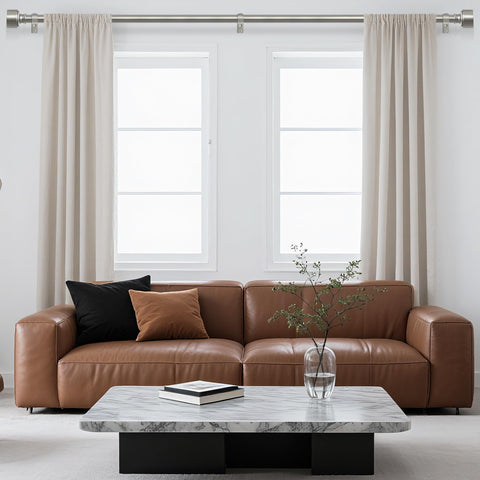 Hei! Dear heavy-duty 1-inch curtain rod provides solid support for heavier drapes.