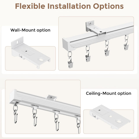 Hei! dear installation kit with ceiling brackets and screws for quick setup