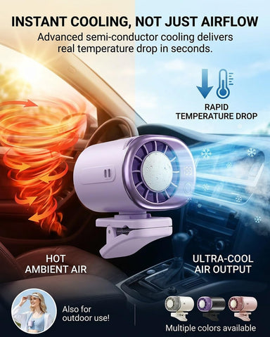 HEibuLIUQ 360-degree rotation directs cooling to passengers for even comfort