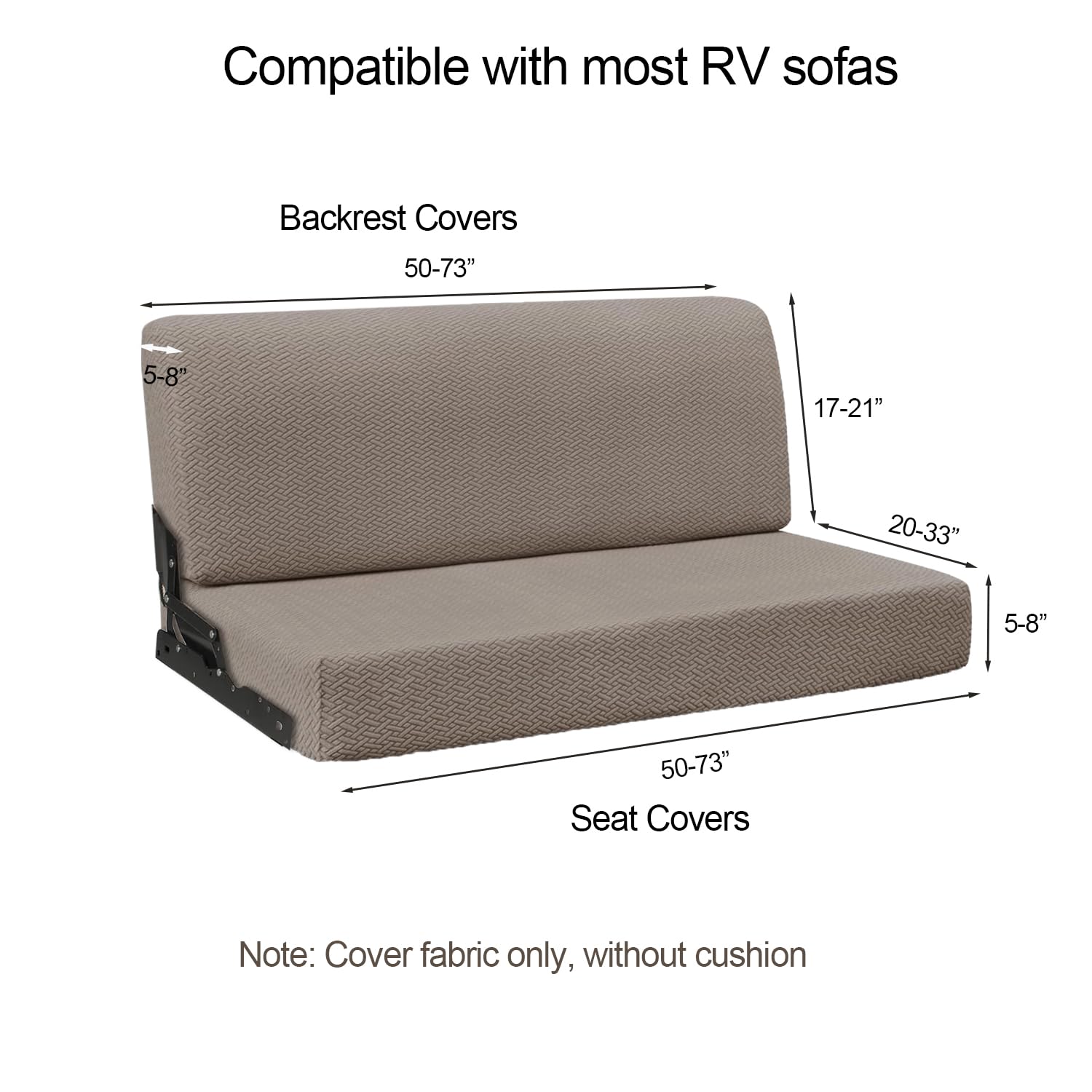 Heicofer RV couch cover seat protects cushions from pets and everyday use.