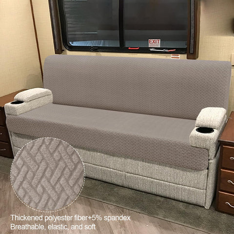 Heicofer stretch fabric keeps the cover smooth over curves without wrinkles.