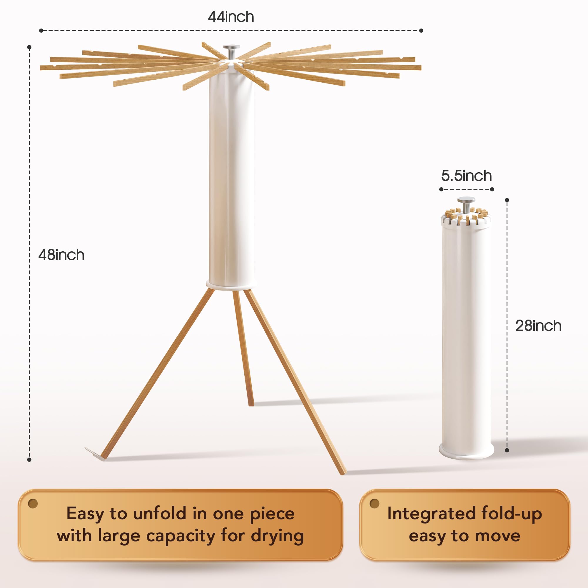 HEILAIYI 16-arm-drying-rack delivers ample airflow for garments.