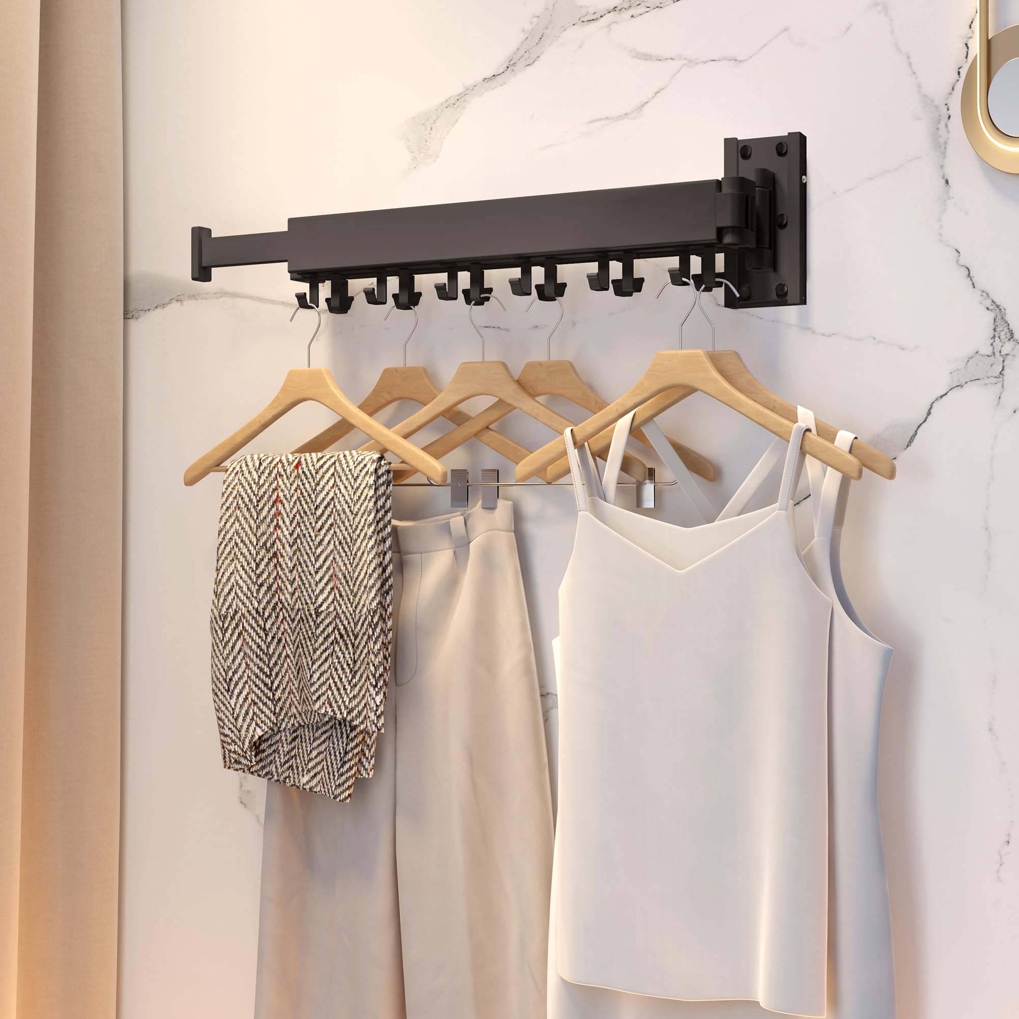 HEILAIYI 18-hooks for direct hanging garments, hats, or bags