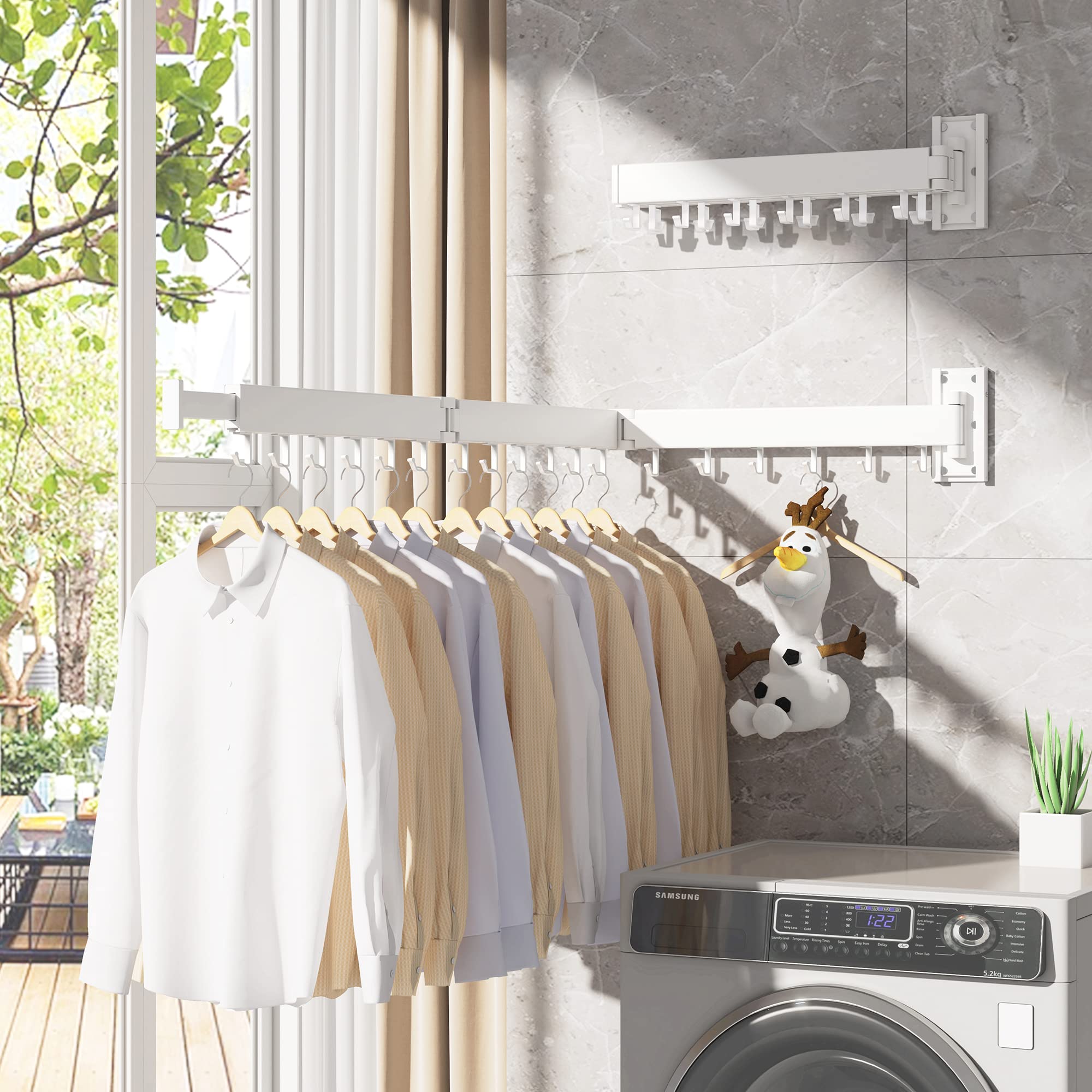 HEILAIYI load-tested up to 150 pounds for sturdy drying