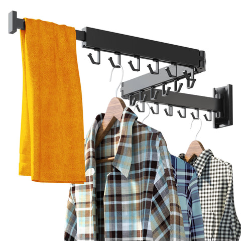 HEILAIYI wall-mounted drying rack folding for space-saving laundry days