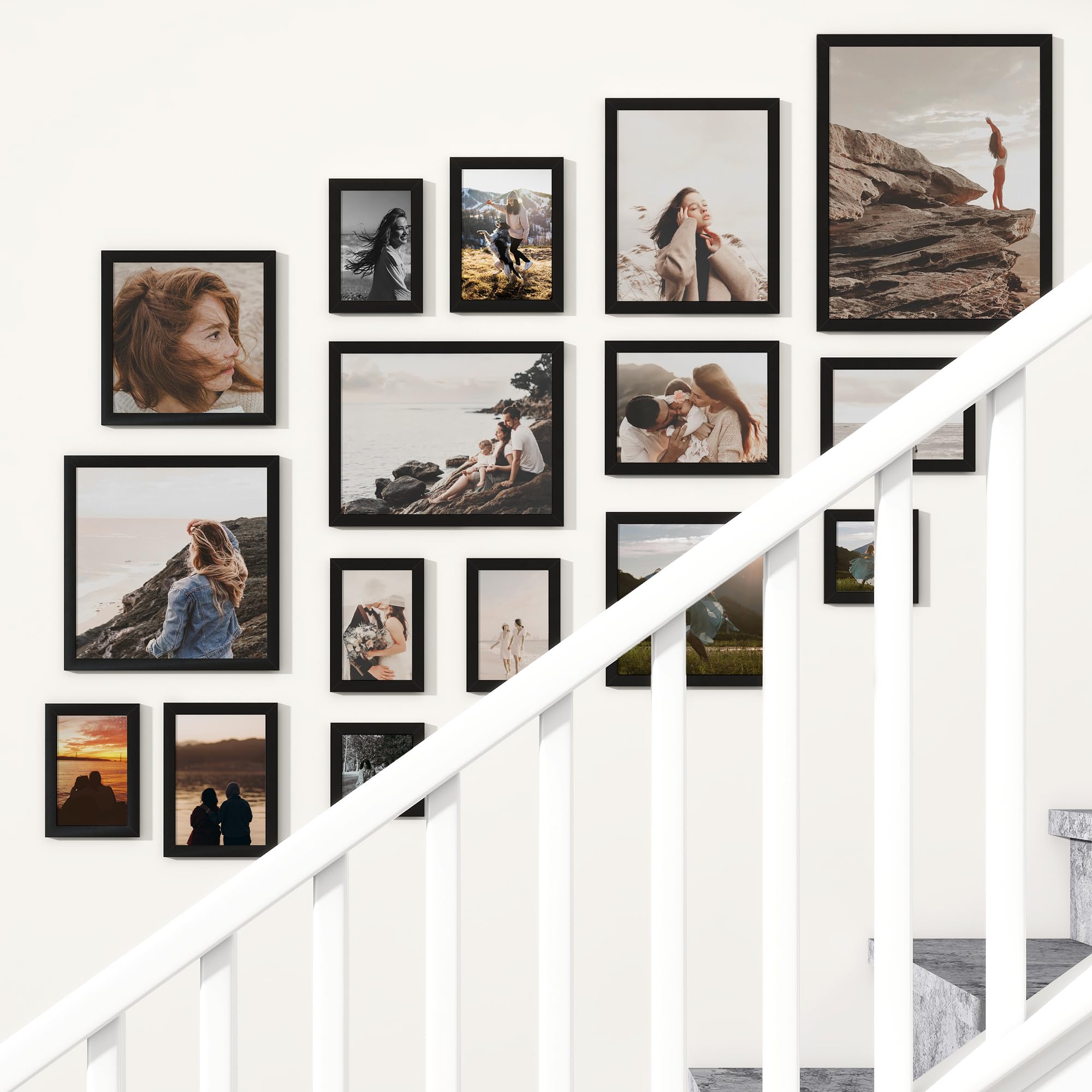 Heimlove 5x7 frame easy-install with flexible tabs for quick setup